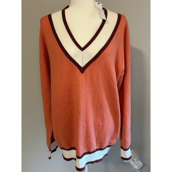 NWT Vici Collection Buckingham Varsity Sweater Size Medium - Picture 1 of 9